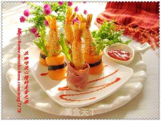 步步高升—双味高升芝麻虾的做法步骤:15