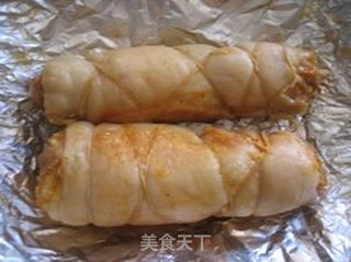 招财进宝--金钱鸡肉卷的做法步骤:16