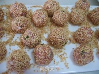 团团圆圆--黄金虾配茄汁肉丸(金凤戏龙珠)的做法步骤:19