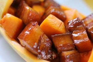 一帆风顺--木瓜红烧肉的做法步骤:14