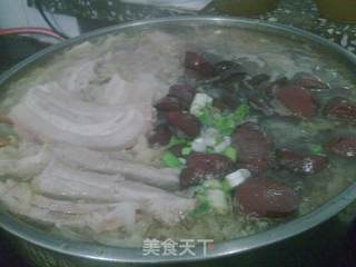 酸菜炖白肉血肠的做法步骤:5