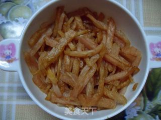 肉丝包菜炒粉的做法步骤：2