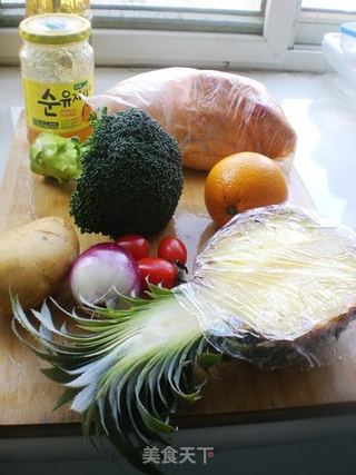 大吉大利——柚蜜凤梨烤鸡的做法步骤:4