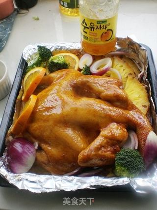 大吉大利——柚蜜凤梨烤鸡的做法步骤:8