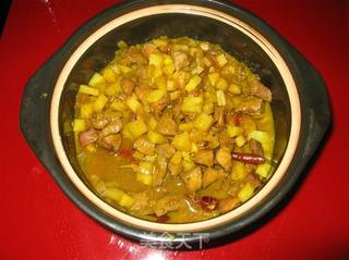 咖喱土豆鸡肉饭的做法步骤:8
