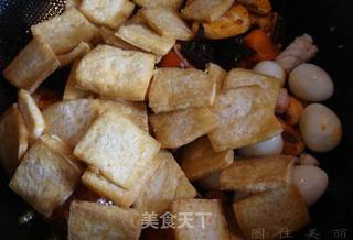 八珍豆腐煲的做法步骤:7
