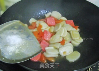 【鸿运当头】——番茄火腿炒年糕的做法步骤:7