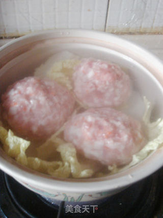 天天练手过年菜——蟹黄狮子头的做法步骤：8
