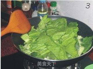 清炒无丝芥菜的做法步骤:3