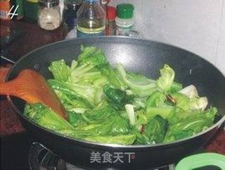 清炒无丝芥菜的做法步骤:4
