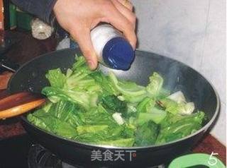 清炒无丝芥菜的做法步骤:5