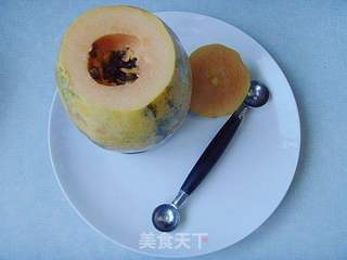 木瓜椰奶冻的做法步骤:3