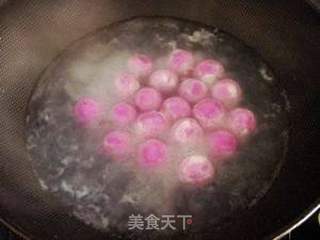 团团圆圆,姹紫嫣红---紫红色芝麻汤圆的做法步骤:9