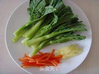 大餐后的清淡:白灼芥蓝的做法步骤:2