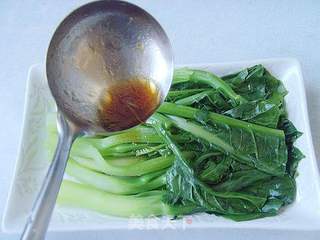 大餐后的清淡:白灼芥蓝的做法步骤:9