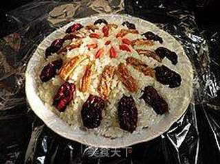 年菜之四香糯甜的-----双枣豆沙八宝饭的做法步骤:8