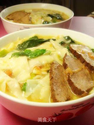 什蔬牛肉柳叶面的做法步骤：19