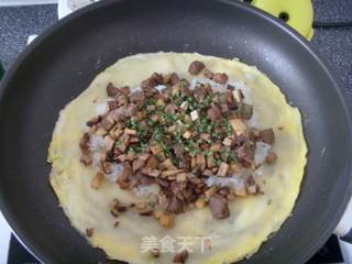 武汉牛肉豆皮的做法步骤：6