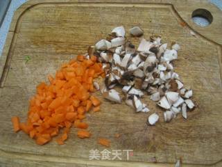 阳光晚餐——五彩虾仁焗饭的做法步骤：6
