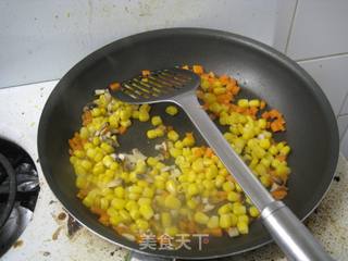 阳光晚餐——五彩虾仁焗饭的做法步骤：10