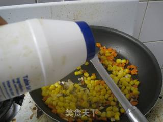 阳光晚餐——五彩虾仁焗饭的做法步骤：11