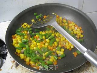 阳光晚餐——五彩虾仁焗饭的做法步骤：12