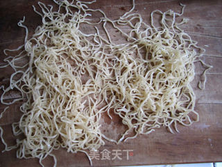 豆角肉丝焖面的做法步骤:2