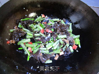 豆角肉丝焖面的做法步骤:7