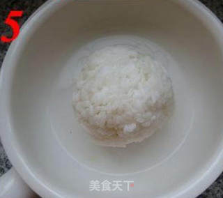 快速营养早餐—蛋羹泡饭的做法步骤:5