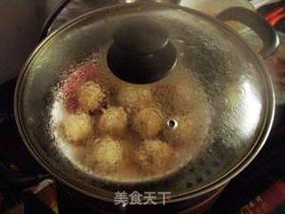 团团圆圆,情人节快乐--绣球肉丸的做法步骤:14
