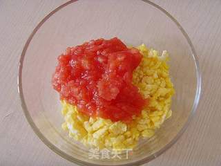 番茄鸡蛋饺子的做法步骤:3