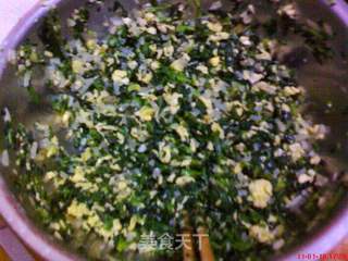 菠菜鸡蛋素水饺的做法步骤：7