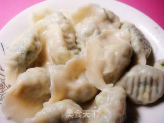 菠菜鸡蛋素水饺的做法步骤：14