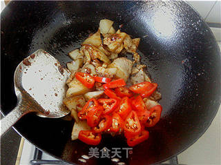 辣爆猪脸肉的做法步骤：6