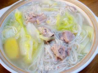 羊肉白菜砂锅面的做法步骤：8