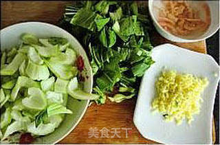 补钙菜-----姜米炒青菜的做法步骤：1