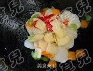 果蔬炒年糕的做法步骤:6