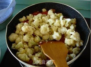 献给爱美的女人--【番茄炒菜花】的做法步骤:7