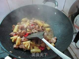 菠萝鸡的做法步骤:9