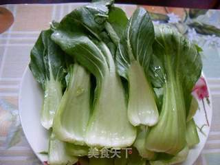 香菇扒油菜——家庭版的做法步骤：2