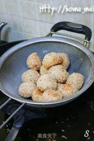 香酥麻团的做法步骤:8