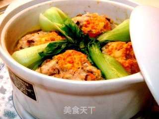 家宴私房菜“清炖三鲜蟹粉狮子头”的做法步骤：18