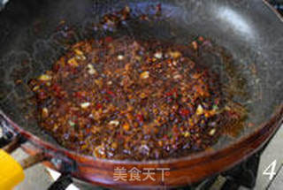 炸酱茄子拌饭的做法步骤:4