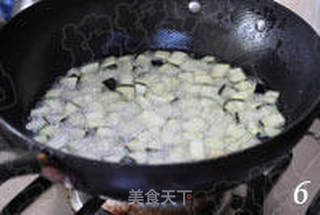 炸酱茄子拌饭的做法步骤:6