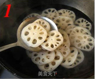 咸酥芝麻藕片的做法步骤：1