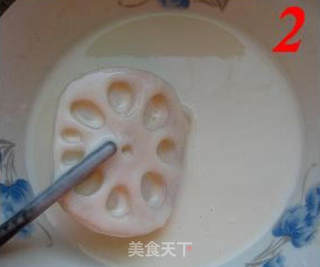 咸酥芝麻藕片的做法步骤:2