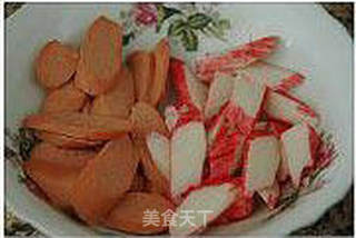 焗烤蘑菇海鲜饭的做法步骤:4