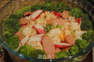 焗烤蘑菇海鲜饭的做法步骤：11