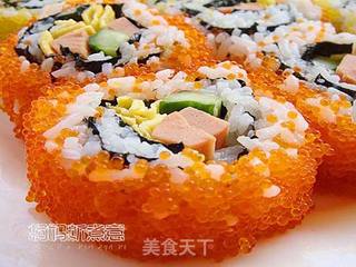 山寨版蟹籽寿司的做法步骤:10