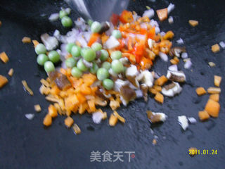 【薯泥焗乌冬面】的做法步骤:2